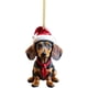 thumbnail image 4 of RKSTN christmas ornaments Border Product Christmas Dog Car Hanger Christmas Decoration Acrylic Car Hanger Home Hanger, 4 of 4