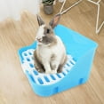 thumbnail image 4 of Caja de arena grande para conejos Yuyangstore con limpiador de hurones Azul, 4 of 8