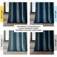 thumbnail image 3 of HPD Half Price Drapes Avalon Blue Grommet Heritage Plush Velvet Room Darkening Curtains for Bedroom & Living Room Curtains (1 Panel), Window Curtains 96 inches long,Grommet Curtains & Drapes,50W X 96L, 3 of 9