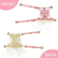 thumbnail image 4 of Didog Fancy Dog Harness Dress with Leash Set Puppy Girl Skirt Cat Vest Apparel XS-L, 4 of 17