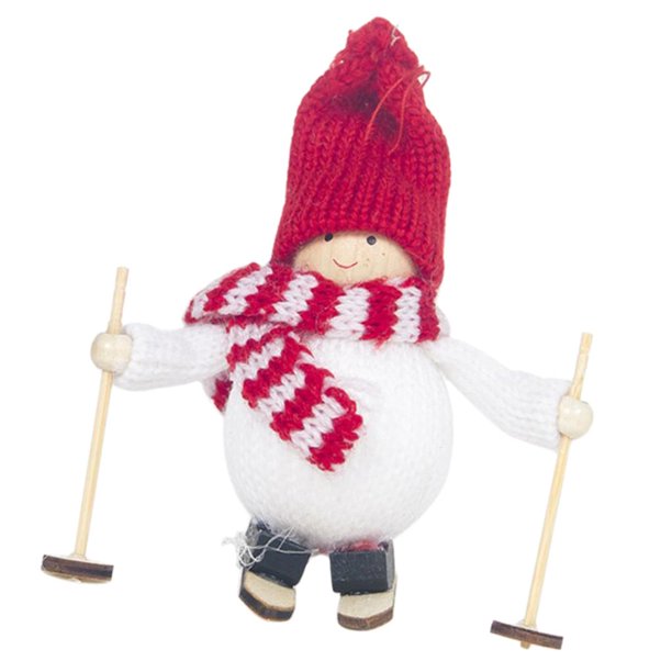 Mini Muñeco De Navidad Muñeco de piezaza Adorno De Navidad, Y - , tal se describe Blanco Colcomx Adornos de muñecas de Navidad