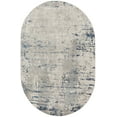 thumbnail image 2 of Nourison Concerto Abstract Ivory Grey Blue 5' x 8' Oval Area Rug (5x8), 2 of 8