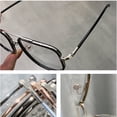 thumbnail image 3 of Gafas de luz azul de doble haz, gafas de ordenador con bloqueo UV, lentes transparentes, gafas de metal, 3 of 5