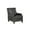 Gray, variant on Powell Hank Faux Leather Push Back Recliner, Gray