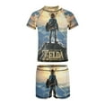 thumbnail image 5 of The Legend of Zelda Boys Two Piece Swimsuit Kids Swimwear Set Short Sleeve Bathing Suit Trunks And Shirt, 5 of 7
