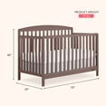 thumbnail image 7 of Dream On Me Odelle 5-in-1 Convertible Crib, Converts from Baby Crib to Toddler Bed, Day Bed, Kids Bed and Full Size Bed, Three Adjustable Mattress Height Positions, Baltic Amber, 7 of 7