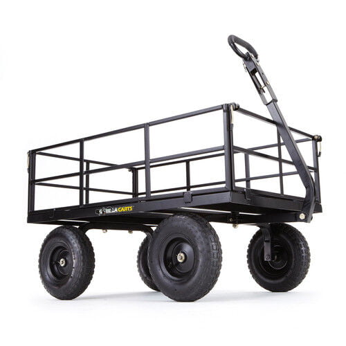 Steel Utility Cart 1200 lb Capacity 42"L x 24-1/4"W ZORO SELECT 2GMH6 12 ga 