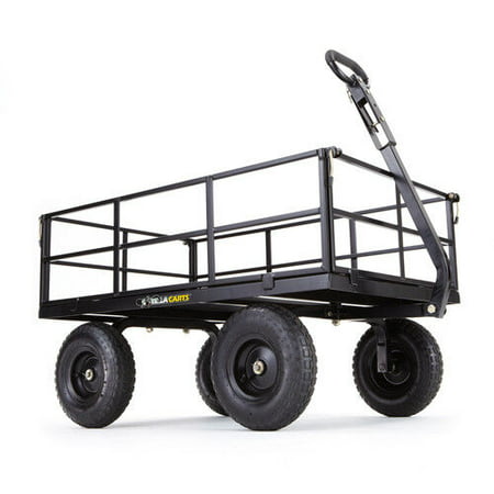 Gorilla Carts GOR1200-COM 1200-lb. Heavy-Duty Steel Utility Cart, 13" Tires