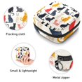 thumbnail image 3 of 1Pc Cute Period Bag Menstrual Cup Pouch, Large Storage Bag Sanitary Purse for Sanitary Napkin Pads, Cute Variety of Cats Seamless Pattern Pads Organizer for Girls Women, 3 of 6