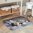 thumbnail image 2 of FJPT Non Slip Flannel Floor Mat Kitchen Mat With Cute Kitten Design For Bathroom Kitchen Bedroom Decor 31.5x19.7 inch, 2 of 5