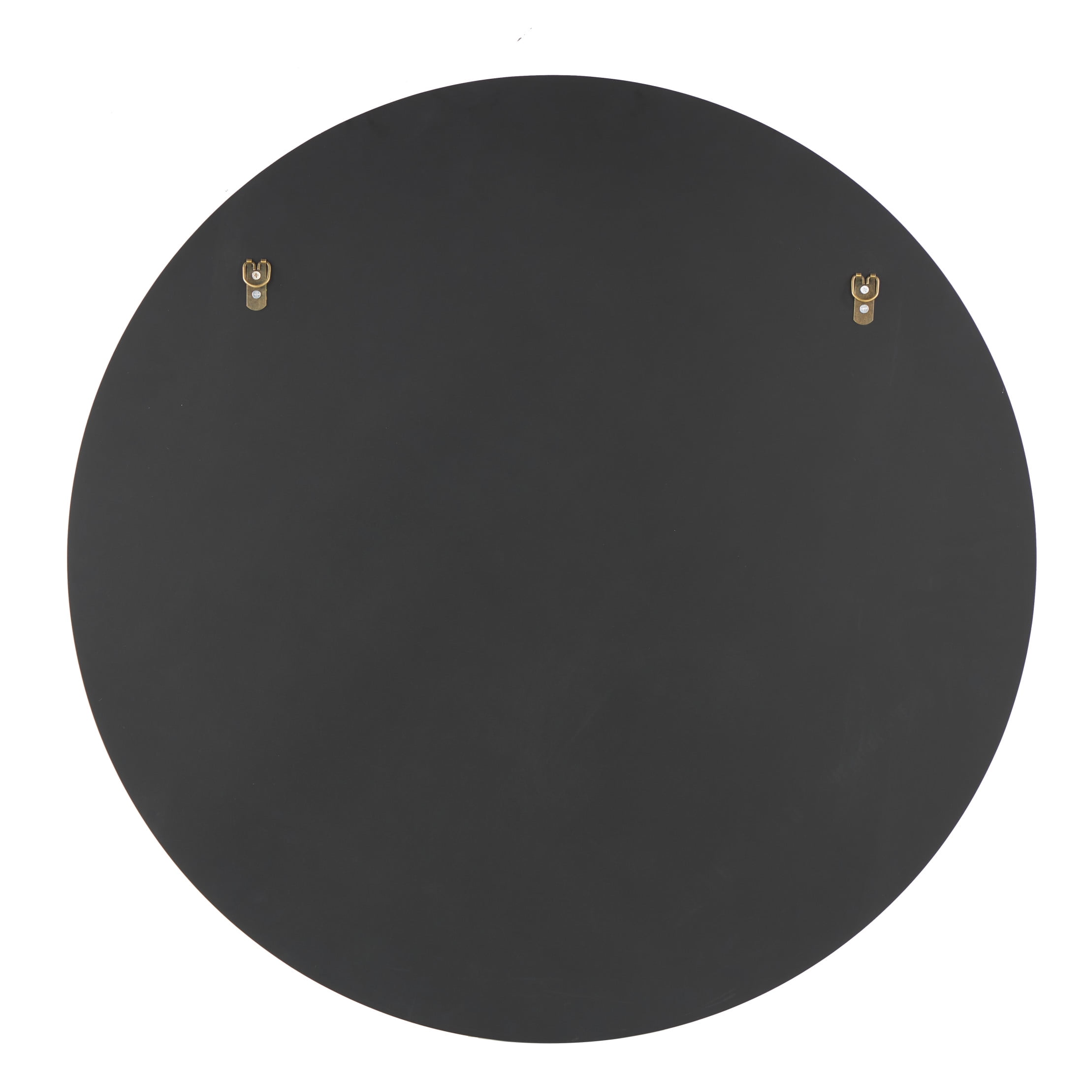 DecMode 32" x 32" Beige Round Tinted Wall Mirror