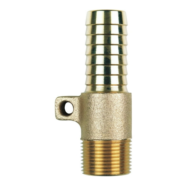 Adaptador de cuerda Campbell de latón rojo, 1 pulgada x 10 cm L