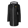 thumbnail image 2 of Women's Cutter & Buck Black Iowa Hawkeyes Rainier Primaloft Eco Hooded Long Coat, 2 of 3
