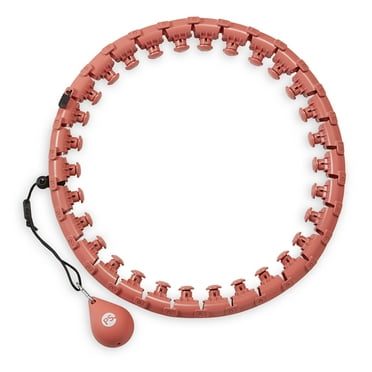 Popsugar Weighted Fitness Hoop, Coral, Adjustable Diameter, One Hoop and Weight Attachment