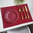 thumbnail image 1 of Zhuge Manteles individuales de algodón resistentes al calor, manteles antideslizantes y lavables, accesorios de decoración de cocina (juego de 4, tamaño 17,71 x 11,8 pulgadas, rojo), 1 of 5