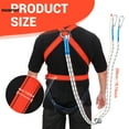 thumbnail image 6 of Professional Safety Harnesses Fall Protection Durable Polypropylene Fibre Material for Hiking Camping Adventure Tool, 6 of 9