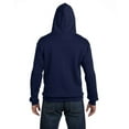 thumbnail image 2 of Adult Supercotton™ Full-Zip Hooded Sweatshirt - J NAVY - XL, 2 of 2
