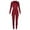 Red, variant on LYXSSBYX Sweatsuits 2pcs Sets Womens Women Fashion Leisure Time Cardigan Zipper Solid Color Sweater Long Sleeves Suit