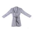 thumbnail image 3 of Fashion Mens Solid Color Fleece Robe  Shawl Collar Bathrobe 4 Size M L XL XXL, 3 of 6