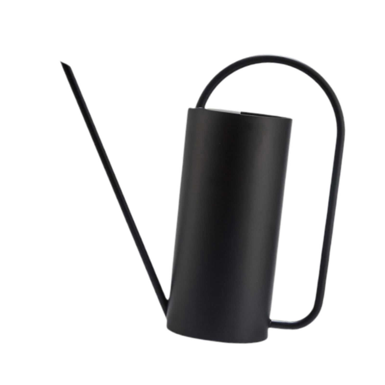 MAGIDEAL 1500 ml Indoor Watering Can Long Mouth for Indoor Houseplants Indoor Outdoor Black