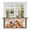 Amber, Deep Orange, Charcoal, White Wood, Black, variant on Pumpkins Fall Kitchen Curtain for Berdoom Living Room Cafe 72 Inch Length, Thanksgiving Leaves Floral Checkered Tiers Curtains Light Filtering Drapes Rod Pocket Window Treatment 2 Panels 52"Wx72"L