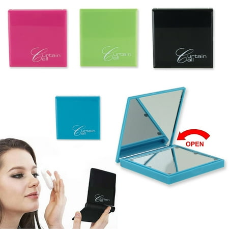 - 1 Makeup Cosmetic Folding Portable Compact Pocket Book Purse Mirror w LED Light