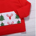 thumbnail image 2 of StylesILove Unisex Baby Boys Girls Christmas Red Long Sleeve Hoodie and Pants 2pcs Holiday Cotton Outfit (12 Months), 2 of 6