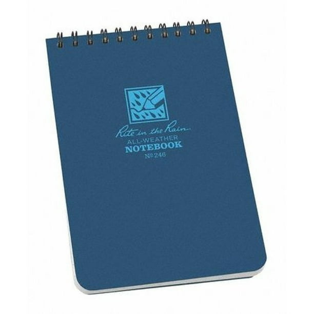 4x6 TopSpiral Notebook Blue