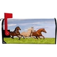 thumbnail image 5 of Coolnut Mailbox Cover Horses Running On The Grass Post Mail Box Cover Magnetic Mail Wraps Cover Oversize 25.4" L x 20.78" W, 5 of 5