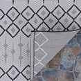 thumbnail image 3 of Couristan Afuera Histone Hadron Gray Indoor/ Outdoor Area Rug, 2'2" x 7'10" Runner, 3 of 4