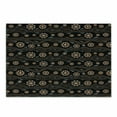 thumbnail image 1 of Aboriginal Cutting Board, Abstract Round Motifs with Dots and Waves on Dark Backdrop, Decorative Tempered Glass Cutting and Serving Board, in 3 Sizes, by Ambesonne, 1 of 2