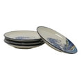 thumbnail image 4 of Pack Of 4 Hokusai The Great Wave Of Kanagawa Mount Fuji Round Appetizer Plates, 4 of 9