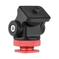 thumbnail image 1 of Red Andoer Adjustable Snail Mount - 360° Rotation, 180° Folding Cold Shoe Adapter for Cameras, Monitors, LED Lights with Hex Wrench Included - Compact 4.2x3.3x2.5cm, 45g Lightweight Design, 1 of 6