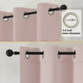 thumbnail image 5 of Chyhomenyc Blush Pink Blackout Curtains 78 Inches Long 2 Panels, Thermal Insulated Gromment Drapes, Light Blocking Window Curtains Panels for Living Room Bedroom, Each 40Wx78L Inch, 5 of 8
