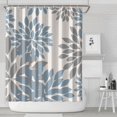 thumbnail image 2 of Extra Long Boho Shower Curtain 72x84 Inches - Vintage Floral & Tropical Leaves Pattern, Waterproof Bohemian Bathroom Decor with 12 Hooks, Tribal Rustic Style, 2 of 5