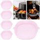 thumbnail image 4 of Freidoras Aire Antiadherentes Bandeja Silicona para Hornear Utensilios Reutilizables en Casa 5 Uds. Color Rosa, 4 of 8