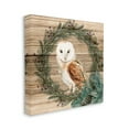 thumbnail image 3 of Stupell Industries Rustic Owl on Pine Wreath Botanical & Floral Painting Gallery Wrapped Canvas Print Wall Art, 36 x 36, 3 of 7