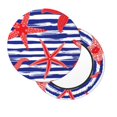thumbnail image 2 of Disketp Sea Stars Funda Redonda para Taburete, Funda de Cojín para Silla de Bar Suave y Elástica-14 inch, 2 of 7