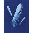 thumbnail image 2 of Burkhart, Monika 12x14 Gold Ornate Wood Framed with Double Matting Museum Art Print Titled - Indigo Feather II, 2 of 4