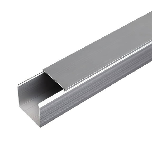 Square Box Cable Trunking, Square Trunking, Self-Adhesive Cable Hider, Cable Protector, Floor Cord Covers Self Adhesive, Floor Cable Cover Protector, for House,Office