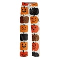 thumbnail image 5 of KDDYLITQ Pajamas for Women Halloween Skeleton Elastic Waist Stretchy Soft Drawstring Trousers Lightweight Skull Halloween Pj Pants Ginger L, 5 of 6