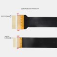 thumbnail image 4 of Cable de conexión flexible Yuxing 15 cm 22 pines a 15 pines color negro 2 piezas, 4 of 5