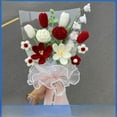 Lahoeai Handmade diy woven bouquet flower material package Lily woven