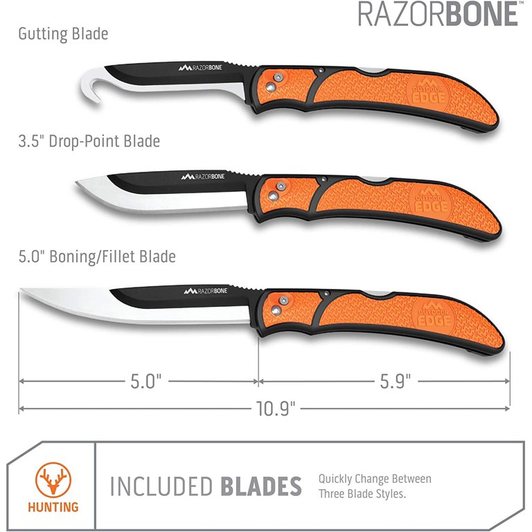 Outdoor Edge Razor Blaze 3.5 inch Hunting Knife for sale online