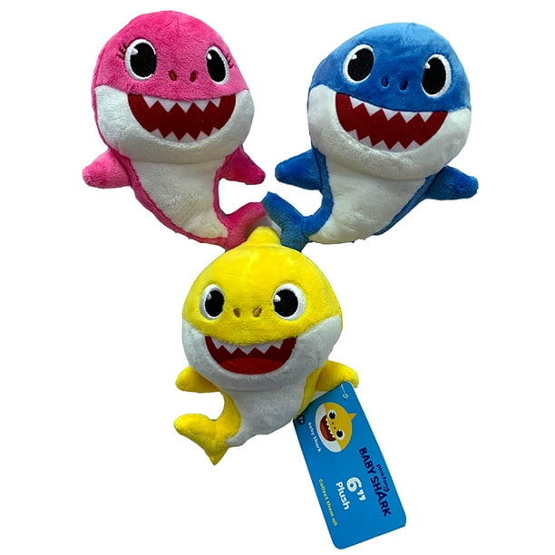 Baby Shark Trio Set 6 Inch without Music Stuffed Plush Toy