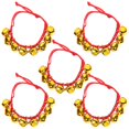 thumbnail image 1 of 5 piezas de pulseras para niños, pulseras con cascabeles ajustables, sonajeros de muñeca para niños, regalos de fiesta de Navidad, pulseras con cascabeles festivos, 1 of 3