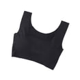 thumbnail image 4 of Lixiuxyad Sports Bras for Women Seamless Wire Sports Bra For Supportive Non Padded Yoga Bralette Comfortable Lightweight Workout Tank Top With Breathable Fabric,Black, 4 of 7