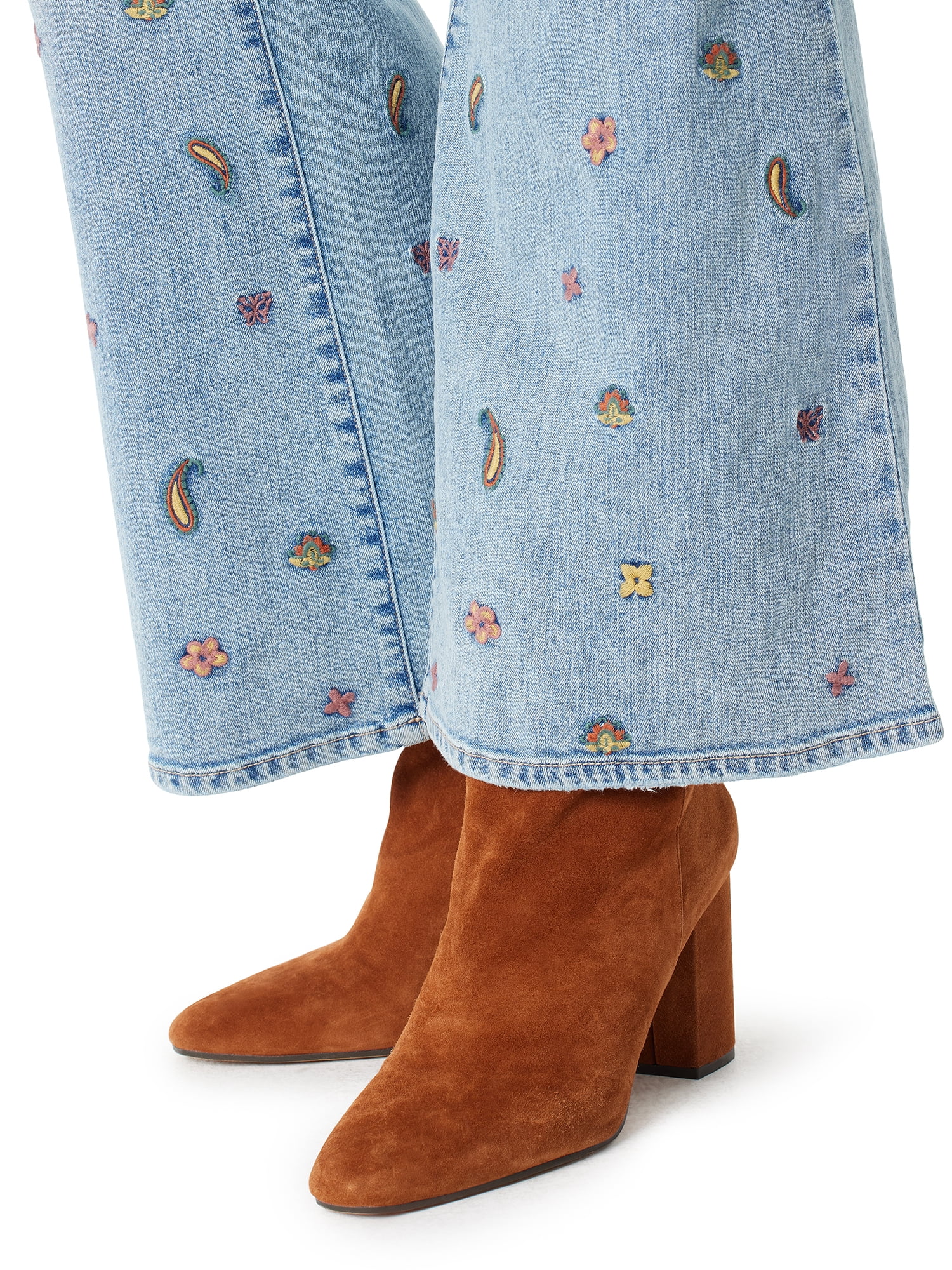 Jessica Simpson Women's and Women's Plus Daisy Fitted Flare Jeans, 30.5", 32.5", and 34.5" Inseams, Sizes 2-26W