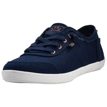 Skechers BOBs B Cute Womens Slip on Shoes, Casual Comfort Canvas Sneakers