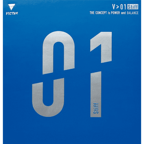 Victas V > 01 Stiff Table Tennis & Ping Pong Rubber - Max Red